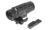 ოპტიკური სამიზნე კოლიმატორისთვის UTG 3X Magnifier w/ Max Strength QD Picatinny Mount and Med Profile Riser Adaptor, SCP-MF3WQ